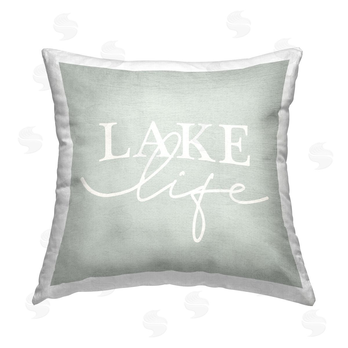 Lake Life Rustic Phrase Decorative Printed Pillow, Home Decor by Stupell Studio