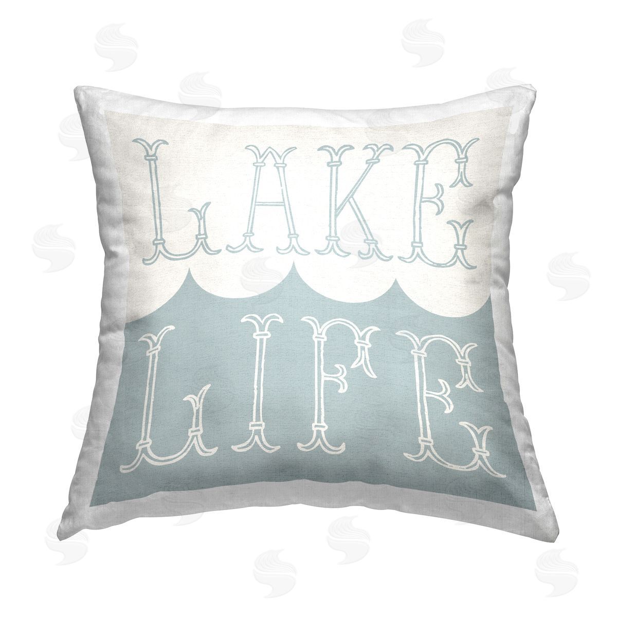 Lake Life Vintage Phrase Decorative Printed Pillow, Home Decor by Stupell Studio