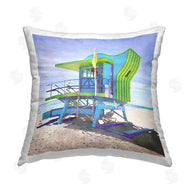 LSR Design Studio | Green & Blue Lifeguard Hut