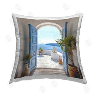 LSR Design Studio | Blue Greek Door Scenery