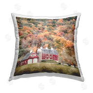 LSR Design Studio | Red Barn with Fall Foliage