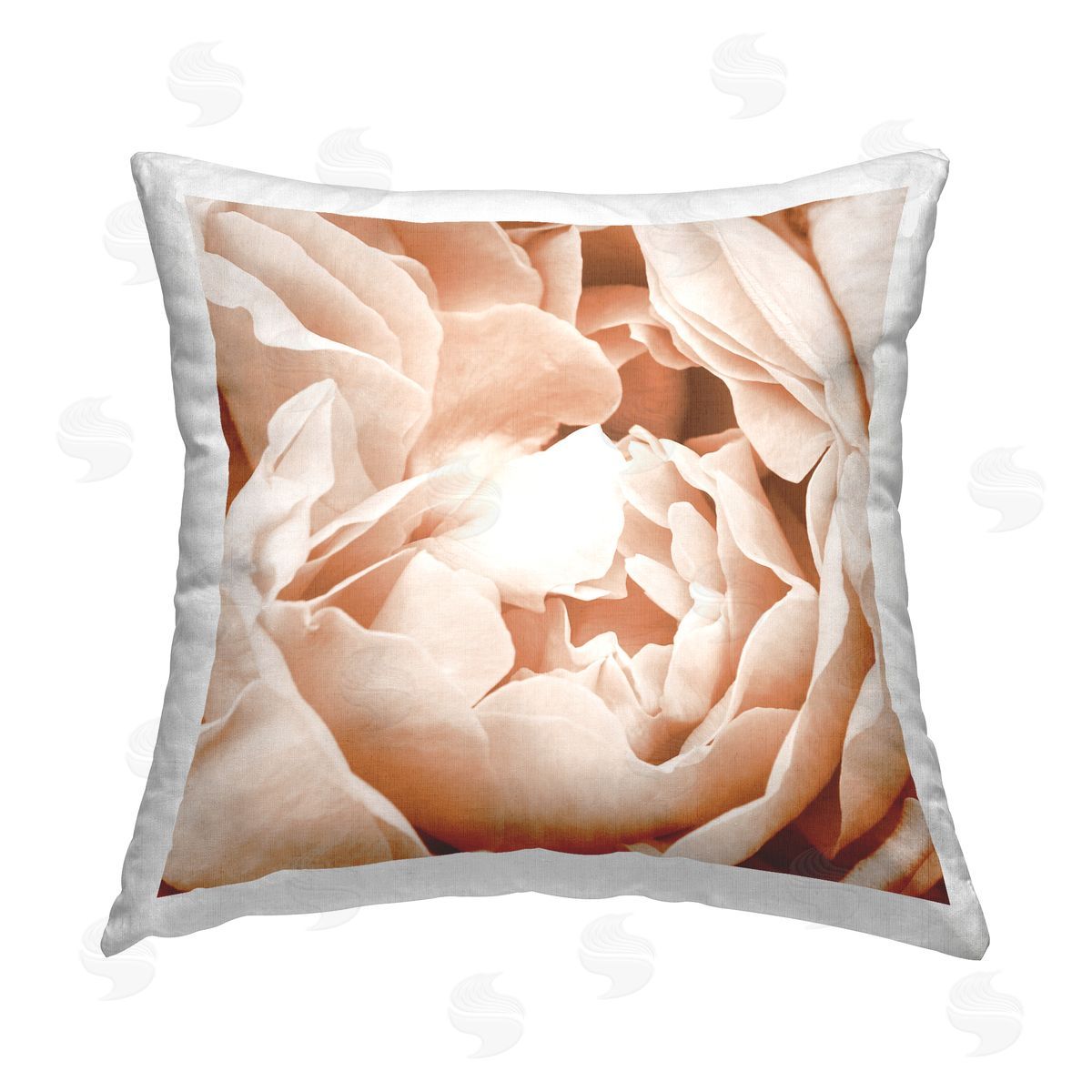 Pink Peony Close Up Decorative Printed Pillow, Home Decor by LSR Design Studio