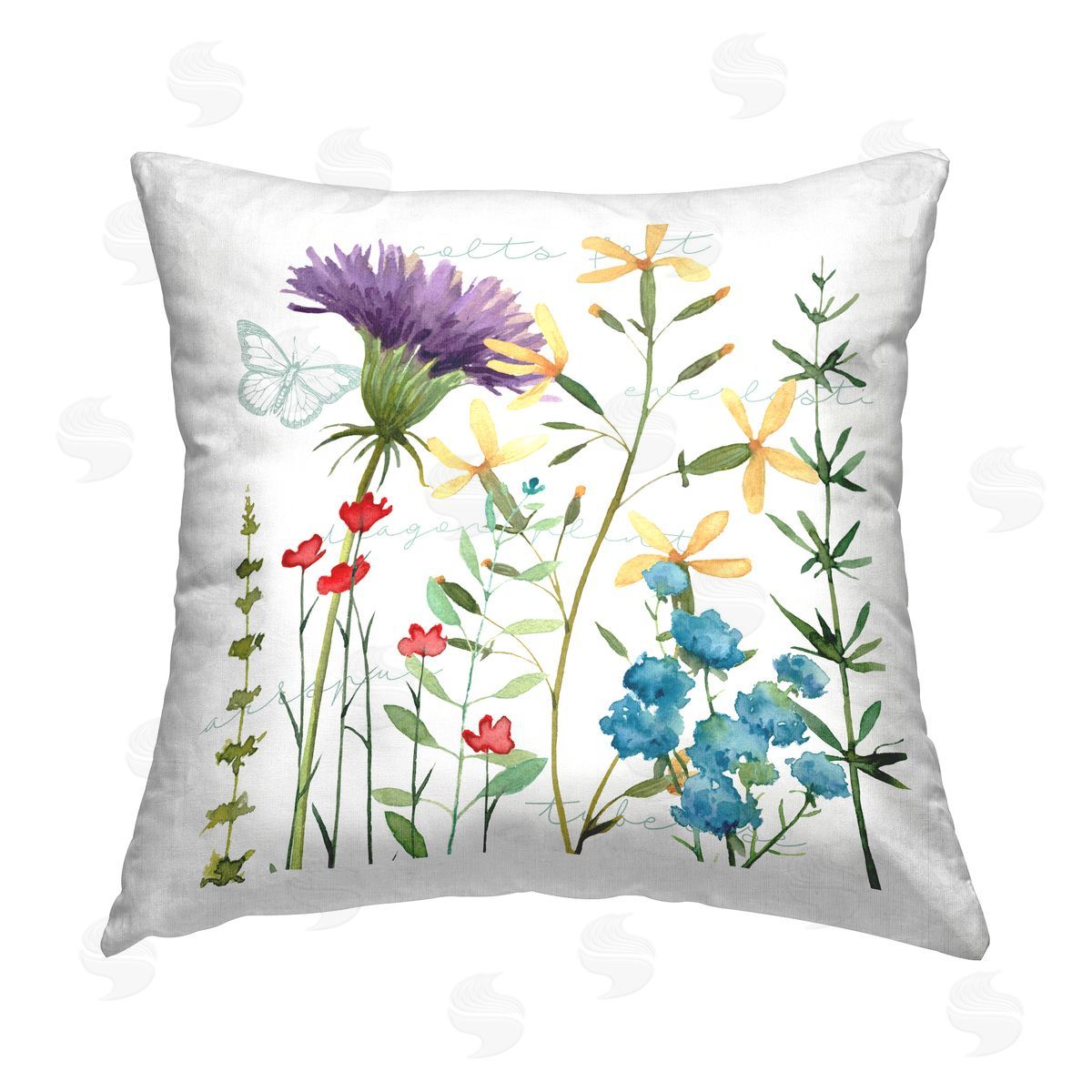 Vintage Floral Blooms Decorative Printed Pillow, Home Decor by Livi and Finn