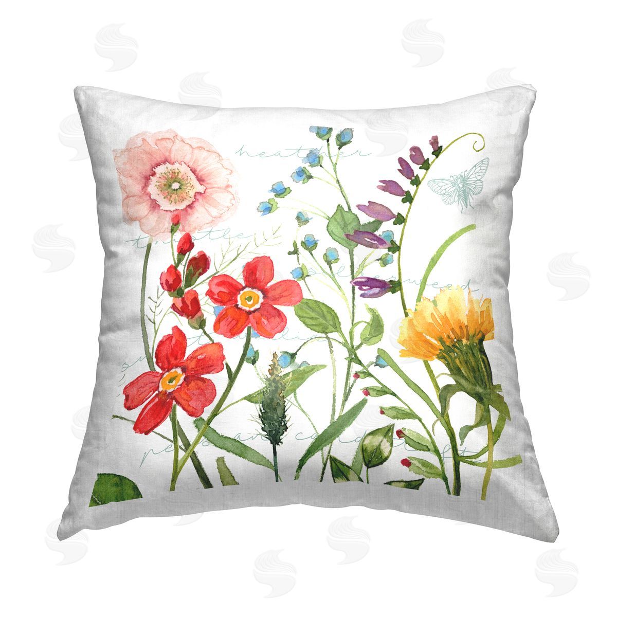 Spring Garden Florals Decorative Printed Pillow, Home Decor by Livi and Finn
