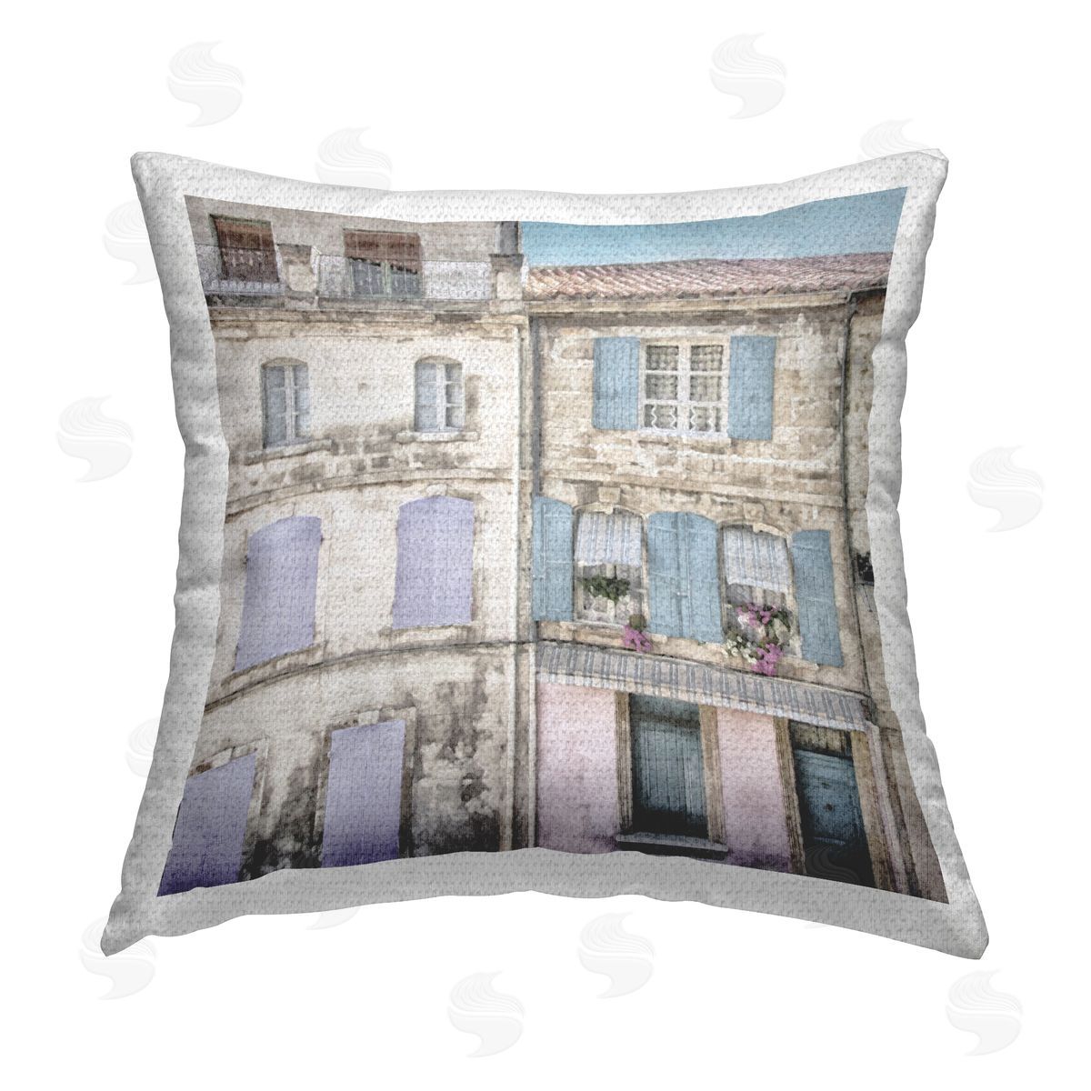 Urban City Architecture Outdoor Printed Pillow, Home Decor by LSR Design Studio