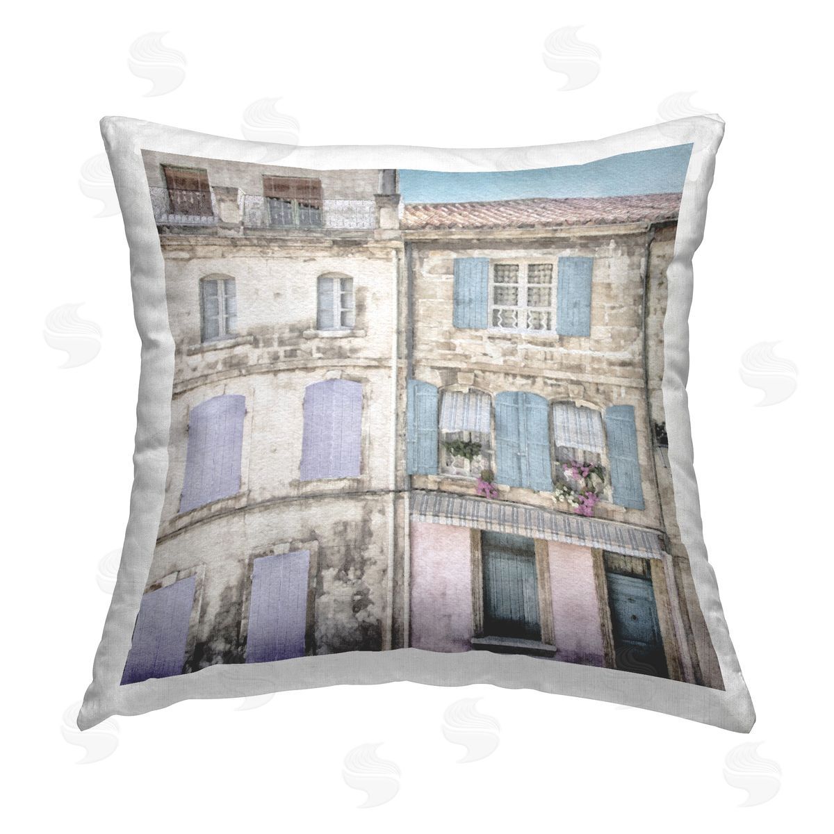 Urban City Architecture Decorative Printed Pillow, Home Decor by LSR Design Studio