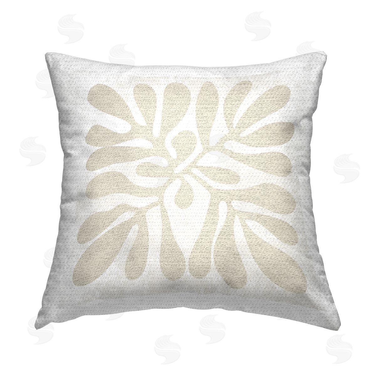Beige Boho Botanicals Outdoor Printed Pillow, Home Decor by Stupell Studio