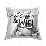 Kim Allen | Coffee & Wifi Grey Phrase
