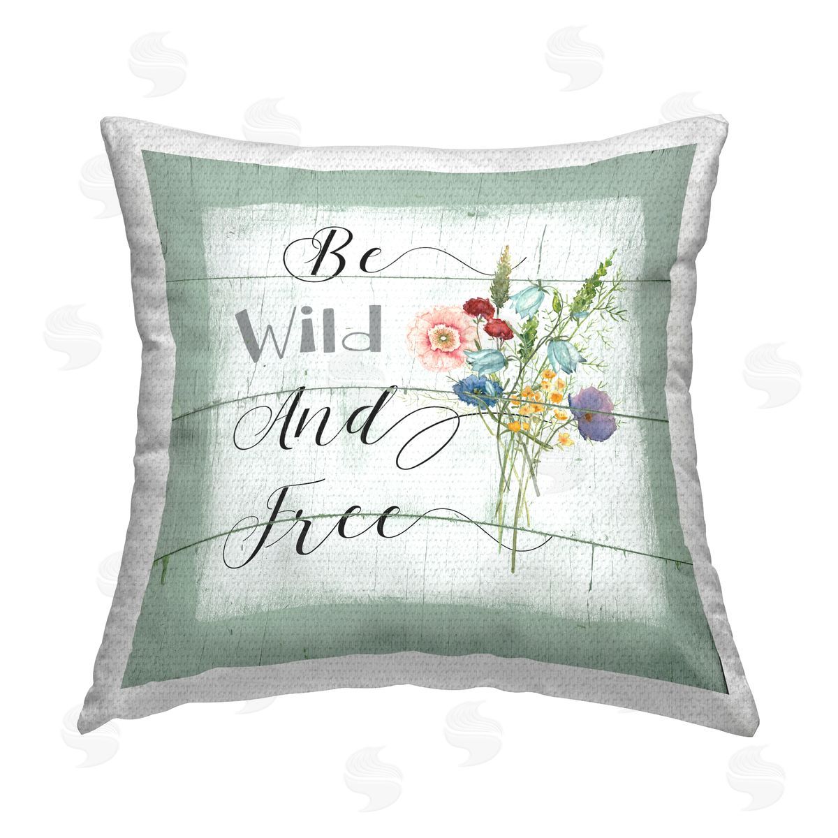 Wild & Free Country Florals Outdoor Printed Pillow, Home Decor by Livi and Finn