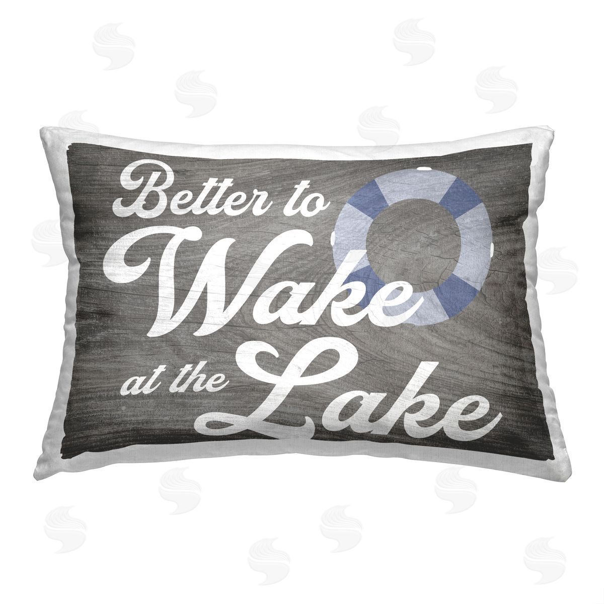 Rustic Wake at Lake Decorative Printed Pillow, Home Decor by Stupell Studio