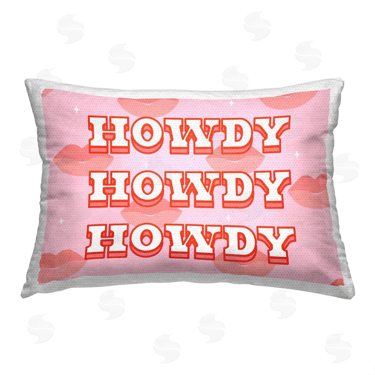 Howdy Glam Cowgirl Outdoor Printed Pillow, Home Decor by Ziwei Li