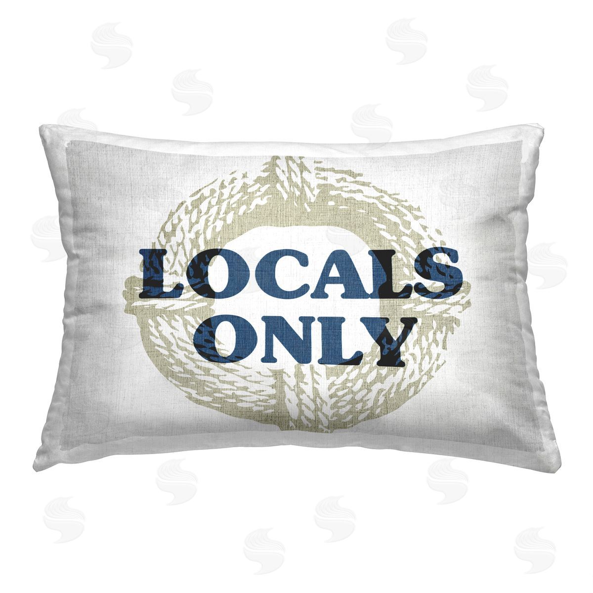 Locals Only Maritime Rope Decorative Printed Pillow, Home Decor by Stupell Studio
