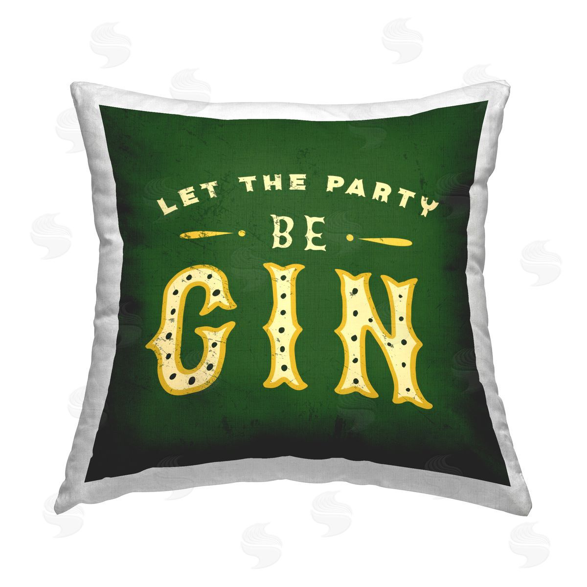 Let Party Be Gin Pun Decorative Printed Pillow, Home Decor by The Whiskey Ginger