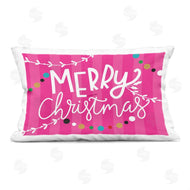 Louise Allen Designs | Merry Christmas over Pink Stripes