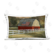 David Swanagin | Tranquil Barn with American Flag