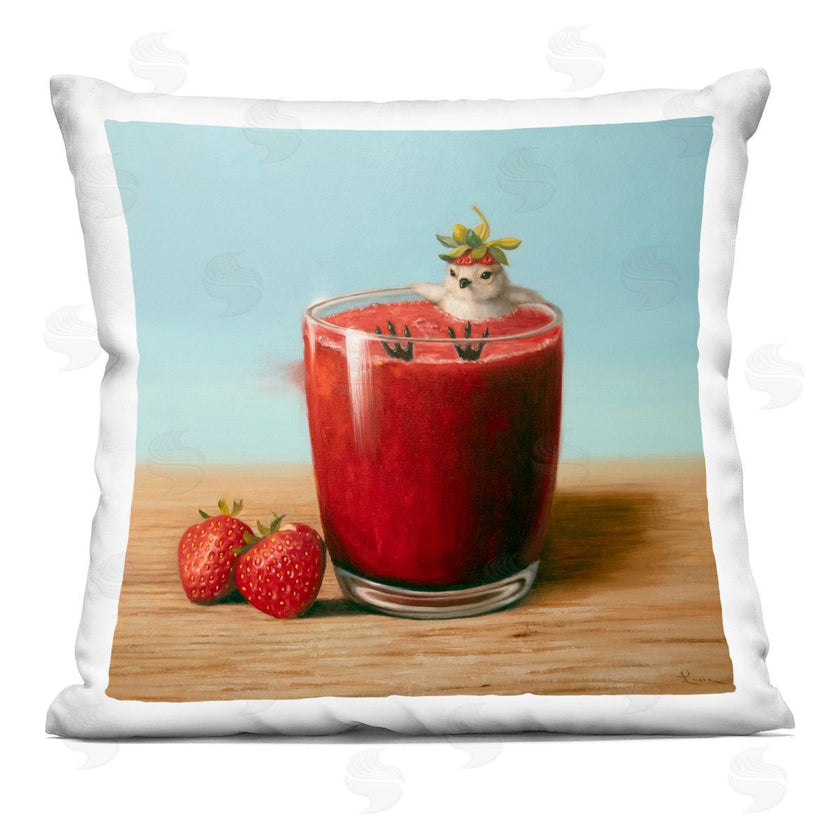 Lucia Heffernan | Bird Bathing in Strawberry Smoothie