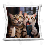 Lucia Heffernan | Two Kittens Cellphone Selfie