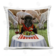 Lucia Heffernan | Cow Eating Salad & Wine