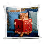 Lucia Heffernan | Cat Reading Funny Book