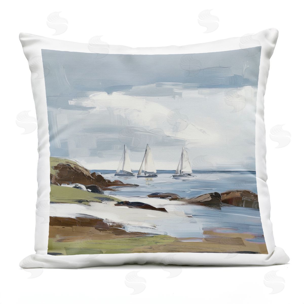 Elara Yasna | Moody Clouds Over Sailboats