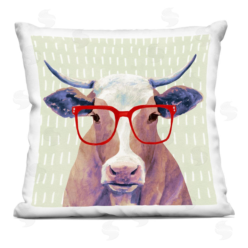 Victoria Borges | Hipster Cow with Red Glasses