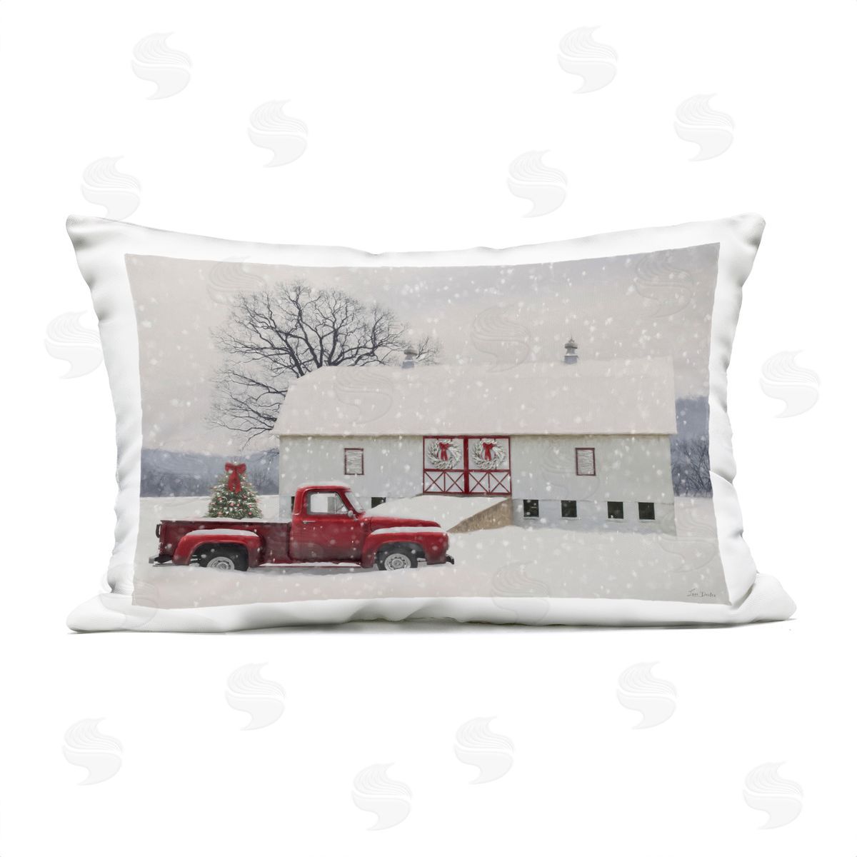 Lori Deiter | Snowy Farmhouse on Christmas