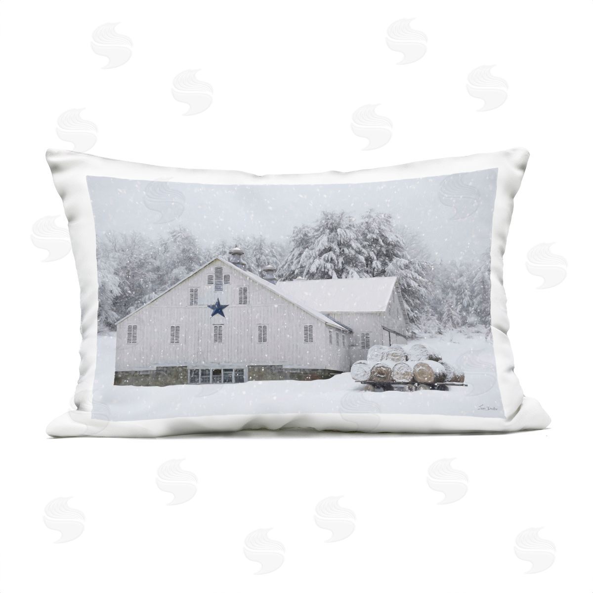 Lori Deiter | Snowy White Farmhouse Scene