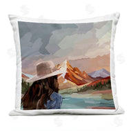 Amelia Noyes | Vibrant Mountain View with Girl