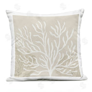 Yvette St. Amant | Wide Coral Branches on Beige
