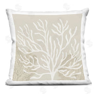 Yvette St. Amant | Wide Coral Branches on Beige