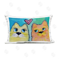 Nettie Price | Loving Cat Pair with Heart
