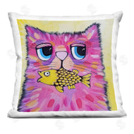 Nettie Price | Pink Cat & Yellow Fish