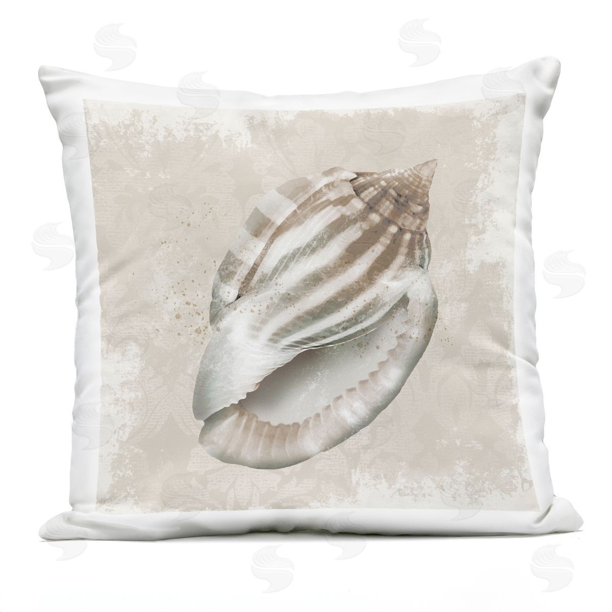 Conrad Knutsen | Conch Shell over Vintage Pattern