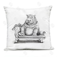 Rachel Nieman | Hippo on Chaise Lounge