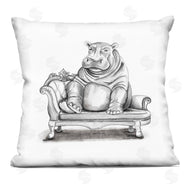 Rachel Nieman | Hippo on Chaise Lounge