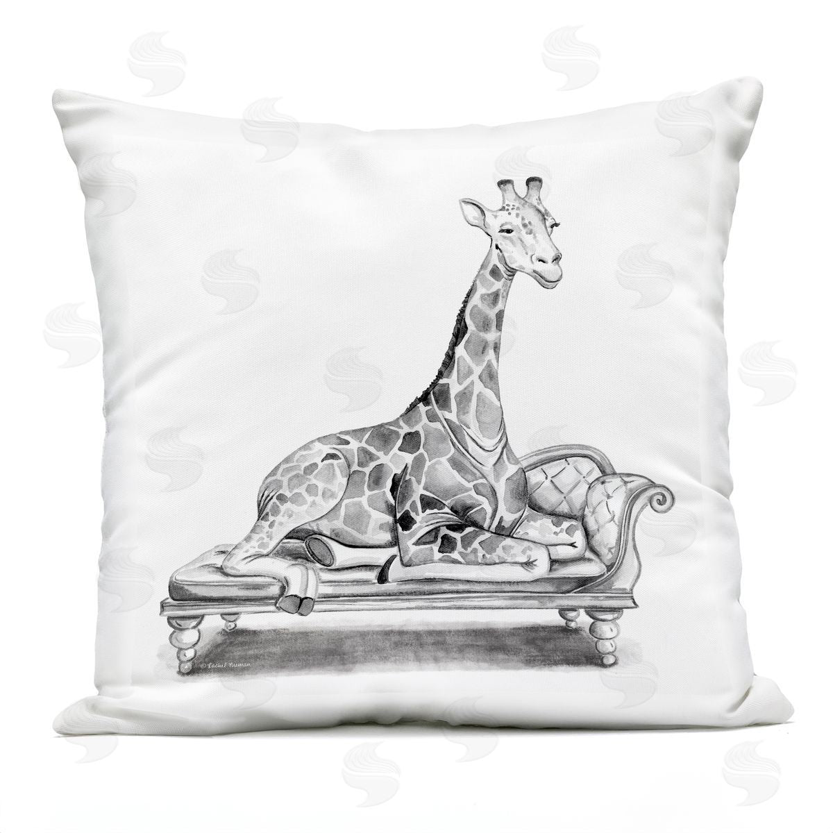 Rachel Nieman | Giraffe on Chaise Lounge