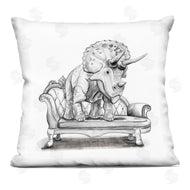 Rachel Nieman | Triceratops on Chaise Lounge