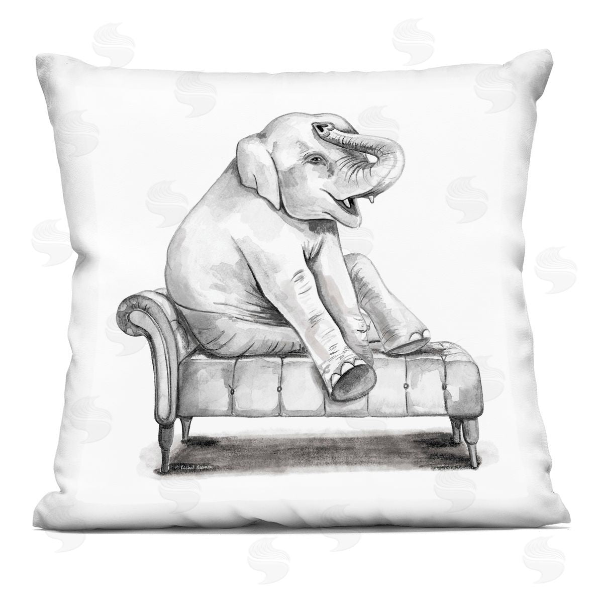 Rachel Nieman | Elephant on Chaise Lounge