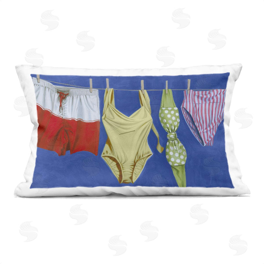 Grace Popp | Bathing Suits on Laundry Line