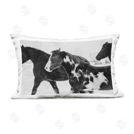 Amy Carroll | Black & White Winter Horses