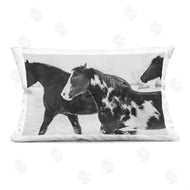 Amy Carroll | Black & White Winter Horses
