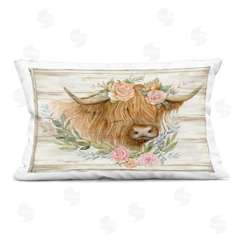 Susan Winget | Highland Cow Head with Roses