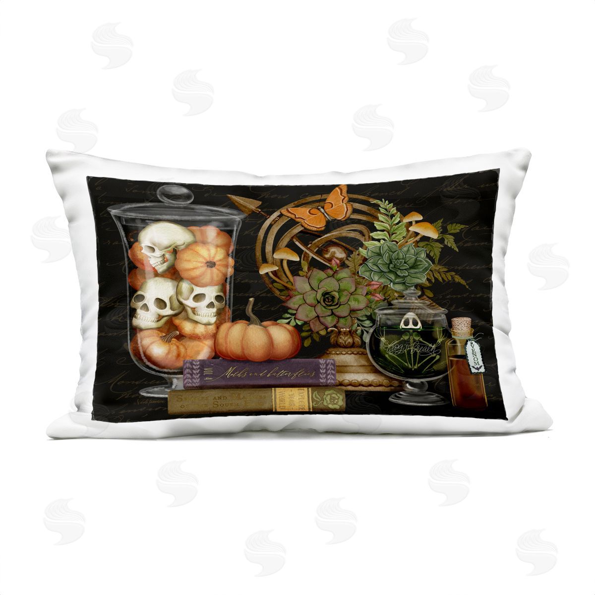 Nicole Tamarin Autumnal Dark Academia Plush Polyester Art Print Pillow