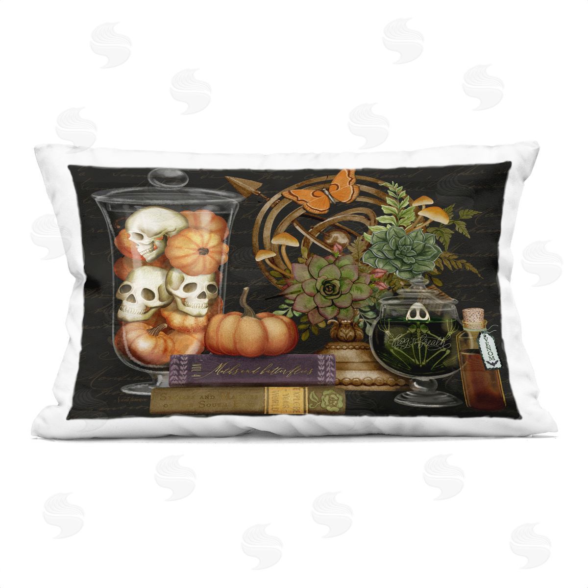 Nicole Tamarin Autumnal Dark Academia Plush Polyester Art Print Pillow