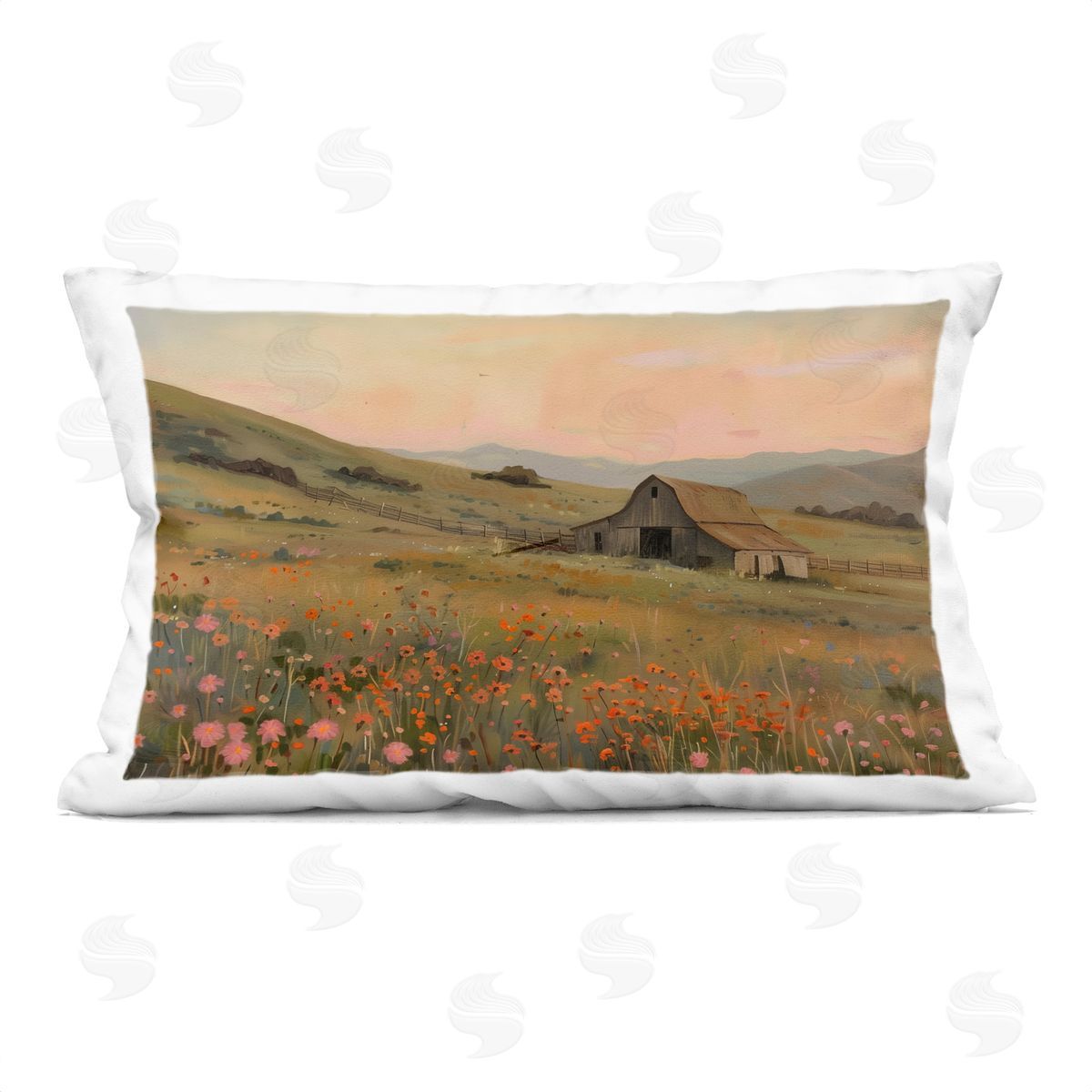 Arlington Prints | Autumn Barn Pastoral View