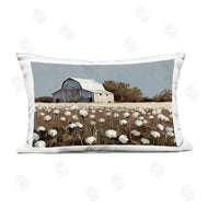 Arlington Prints | White Barn in Cotton Field