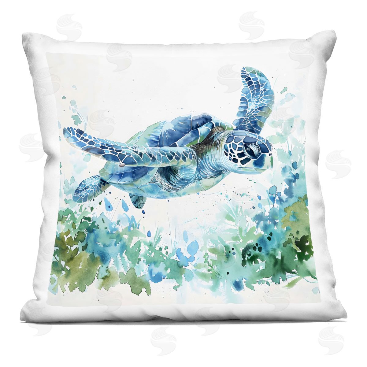 LSR Creative Studio | Swimming Turtle & Botanicals