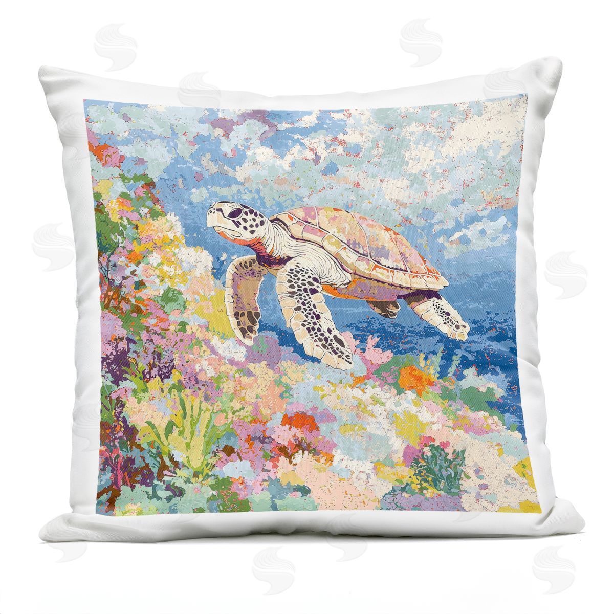 LSR Creative Studio | Vivid Turtle Amidst Reef