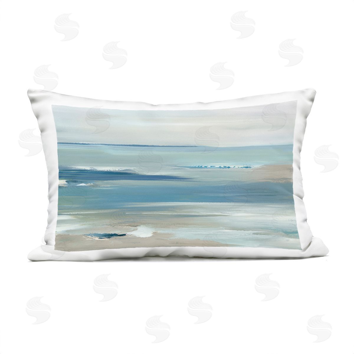Lera Oceans Apart Seascape Plush Polyester Art Print Pillow