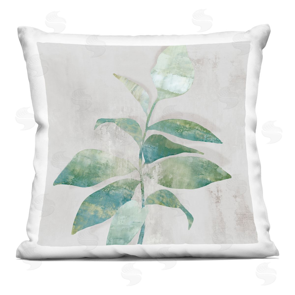 Alex Black Minimal Bloom Rustic Accent Plush Polyester Art Print Pillow